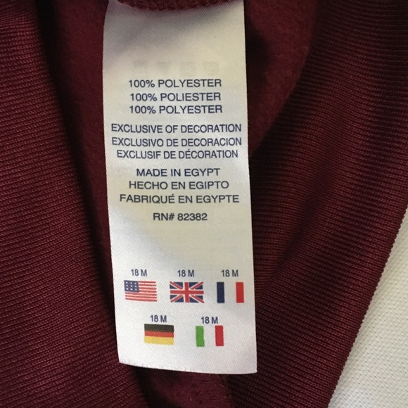 Champion sweatshirt size 18 months burgundy zip up - Picture 8 of 16